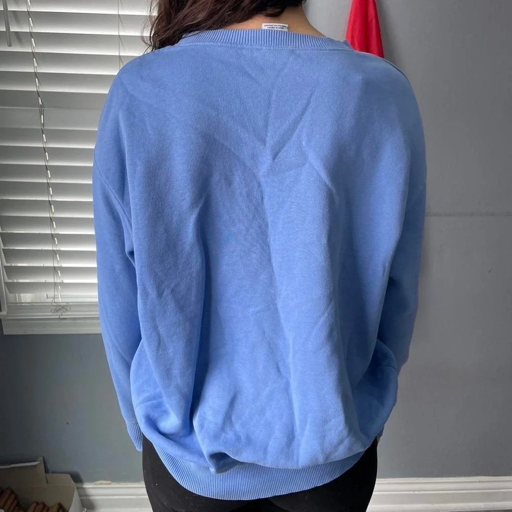 Nike Soft Baby Blue Women's Size XS Oversized Crewneck Sweatshirt
